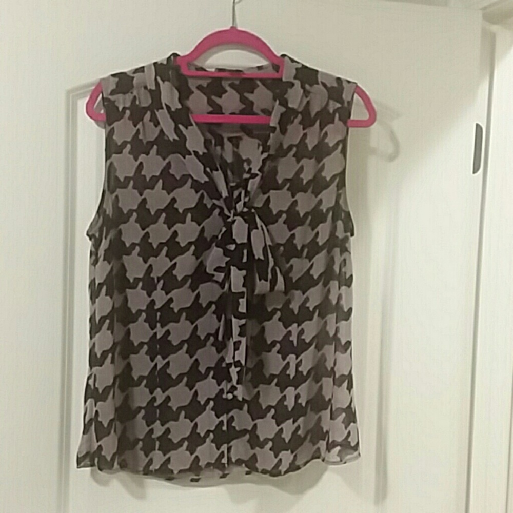 Sheer Sleeveless Blouse